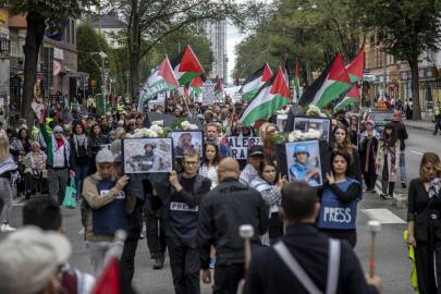 İsveç'te Gazze'deki soykırım protesto edildi
