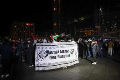 Almanya'da Küresel Sumud Filosu'na destek gösterisi