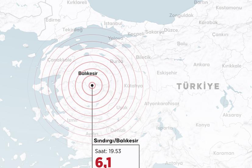Balıkesir Sındırgı’da 6,1 Büyüklüğünde Deprem: Saha Tarama Çalışmaları Başladı