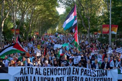 İspanya’da Filistin halkıyla dayanışma grevi düzenlendi