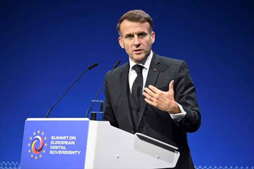 Fransa Cumhurbaşkanı Macron, Avrupa Dijital Egemenliği Zirvesi’nde Konuştu
