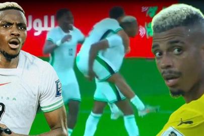 Osimhen ve Lemina kapıştı: Nijerya uzatmalarda kazandı! Nijerya-Gabon maçı sonucu: 4-1