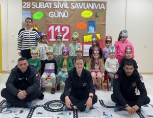 KARTAL BELEDİYESİ KREŞ ÖĞRENCİLERİNE SİVİL SAVUNMA GÜNÜ’NDE AFET EĞİTİMİ